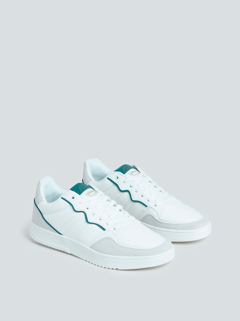 SOLEPLAY White Lace-Up Sneakers